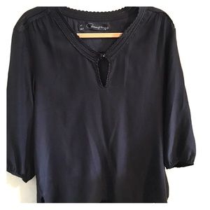 Kincaid black blouse