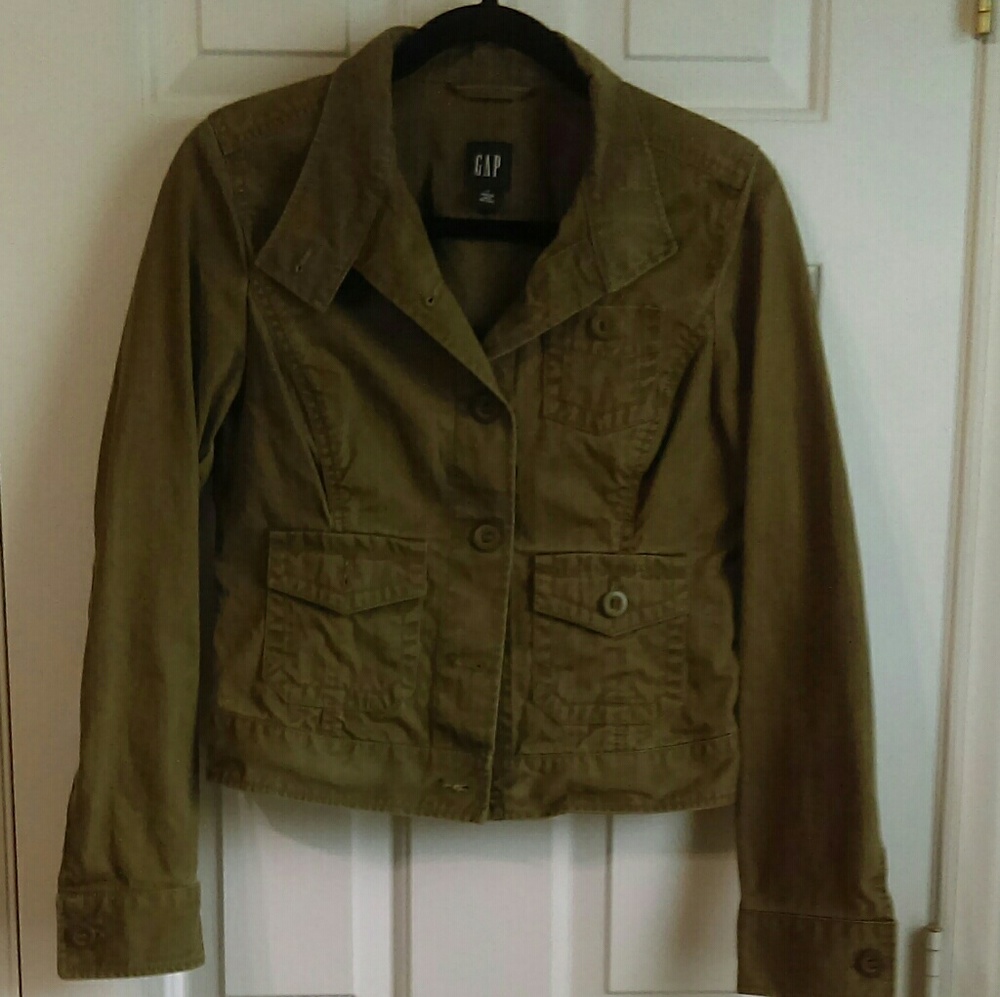 Army green GAP jeans jacket