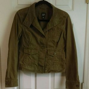 Army green GAP jeans jacket