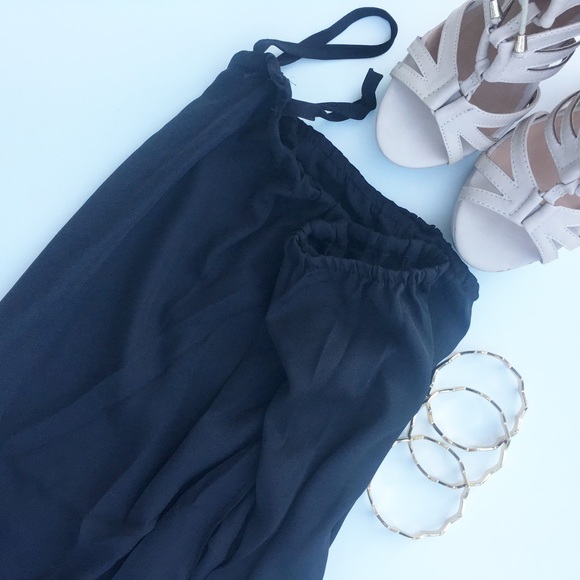 ❗️Final sale❗️Cold Shoulder Top!-Black - Picture 2 of 7