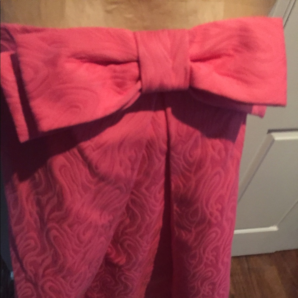Milly Hot Pink Strapless Dress