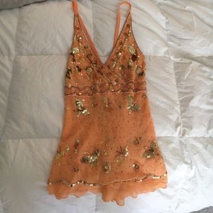 Bebe Sequin Top
