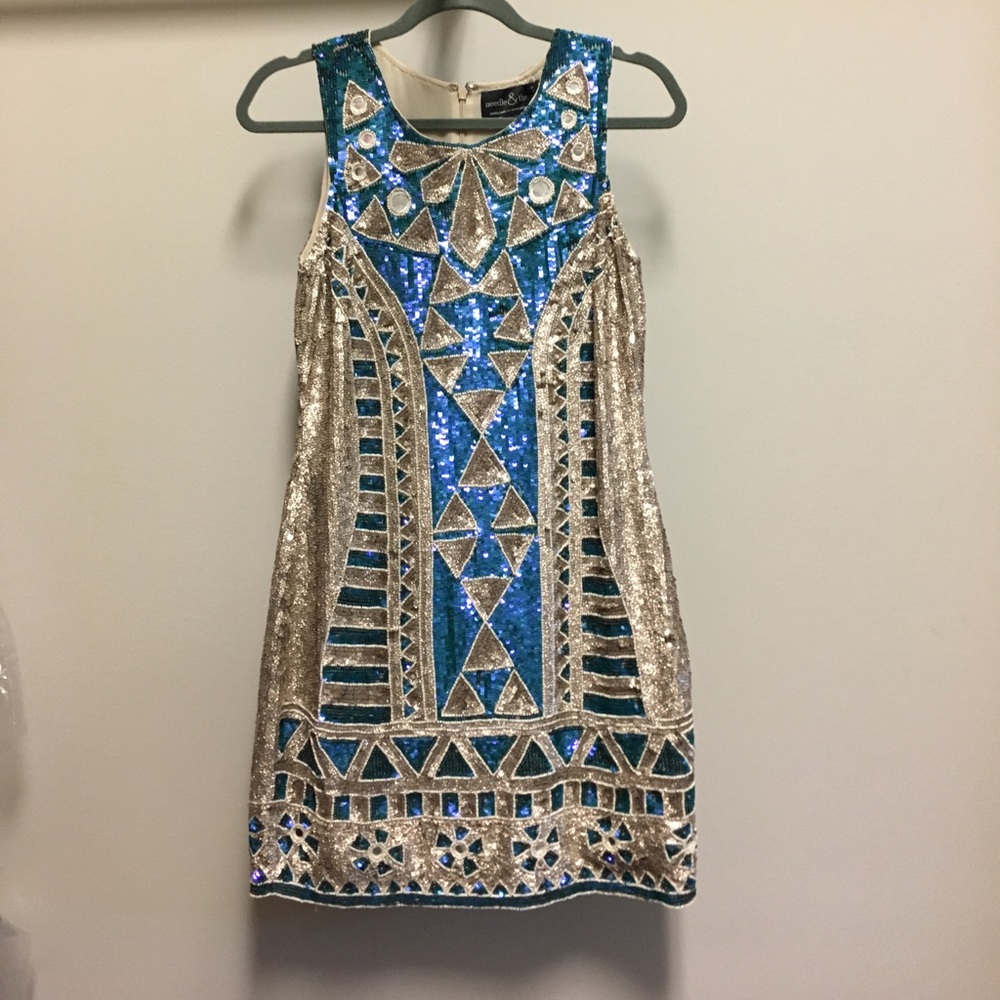 Needle & Thread sequin homecoming/prom dress👗