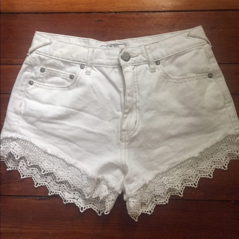 Free people white shorts