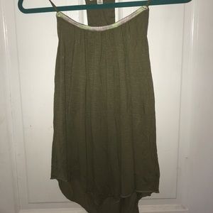 AEO Embroidered Beaded Racerback Tank Top