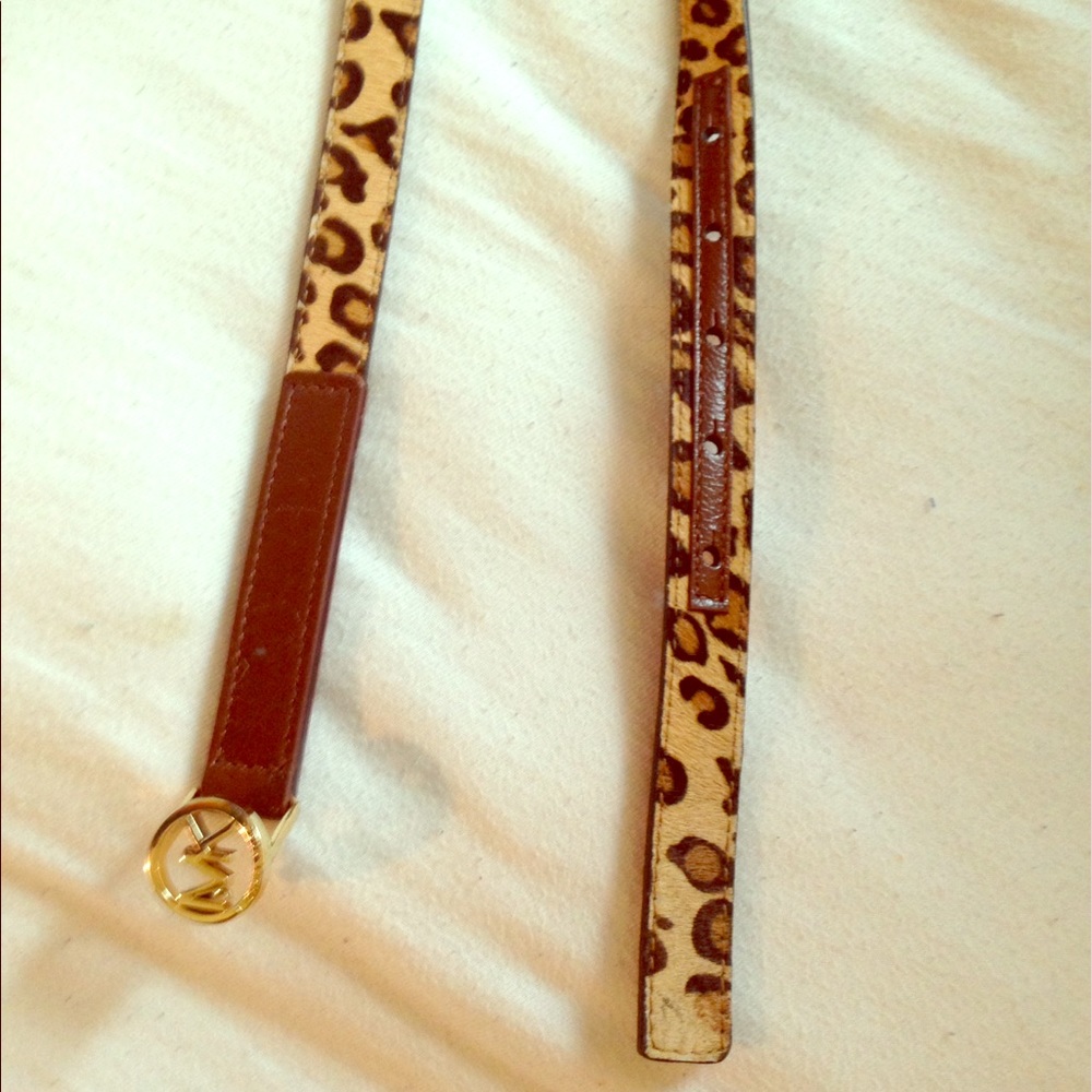 Michael Kors Cheetah Print Belt