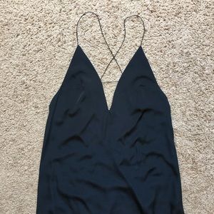 Missguided Silky Strappy Back Maxi Dress