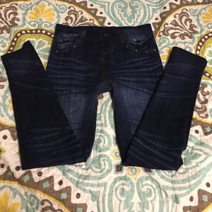 Jean looking knit leggings