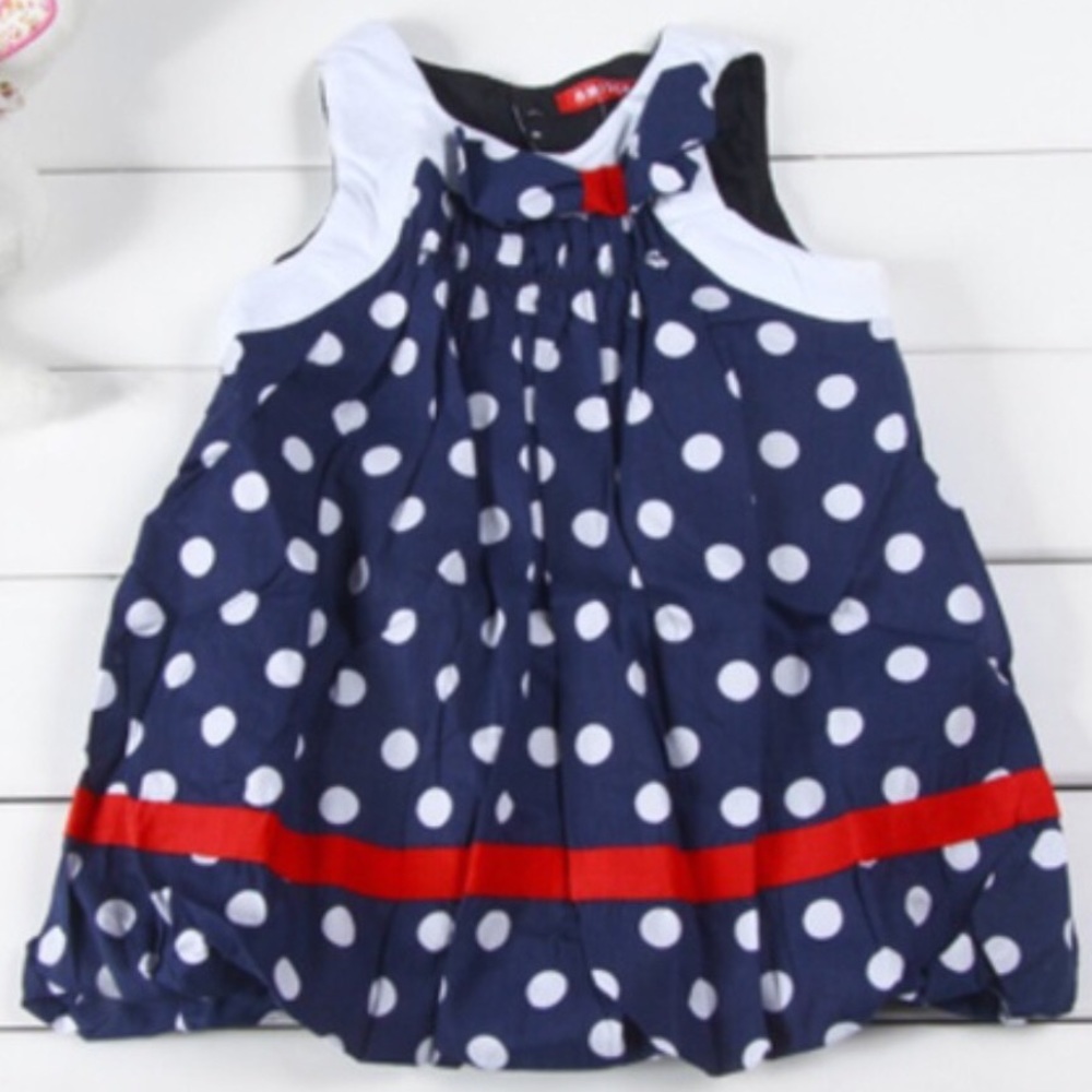 Sleeveless Polka Dot Dress