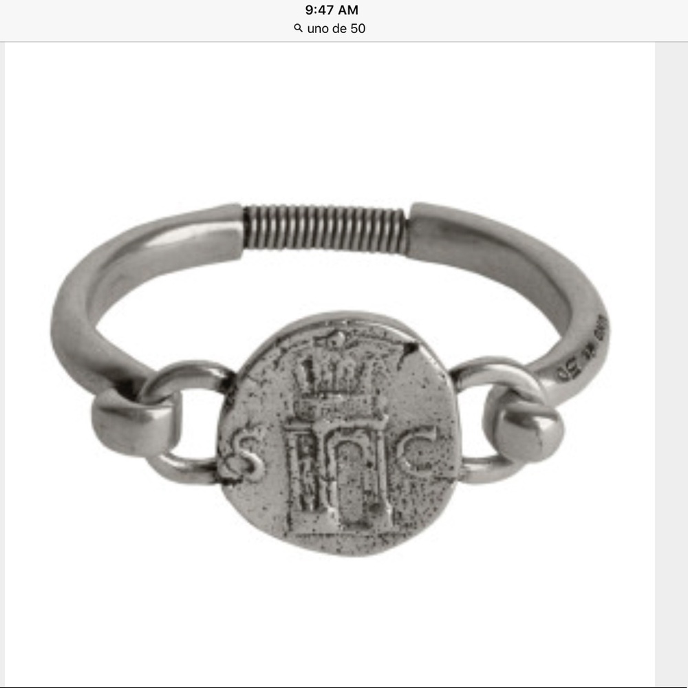 Uno De 50 Bangle Coin Bracelet