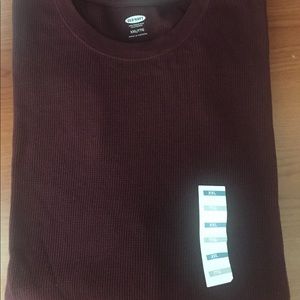 Men's long sleeve stretch thermal t-shirt.