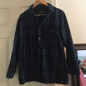 Blue flannel shirt