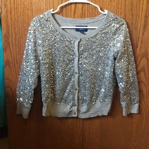 American Eagle sequin cardigan