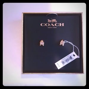 Coach Signature Stone Stud Earring