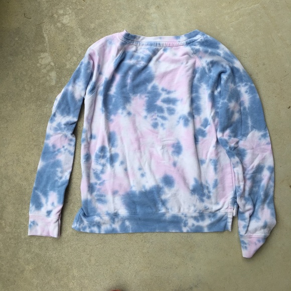 Blue & Pink Tie Dye Sweatshirt - Picture 3 of 3