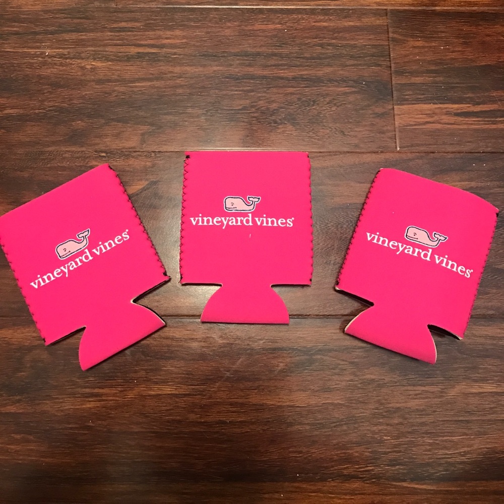 Set of 3 vineyard vines koozies