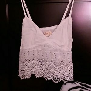 White crop top