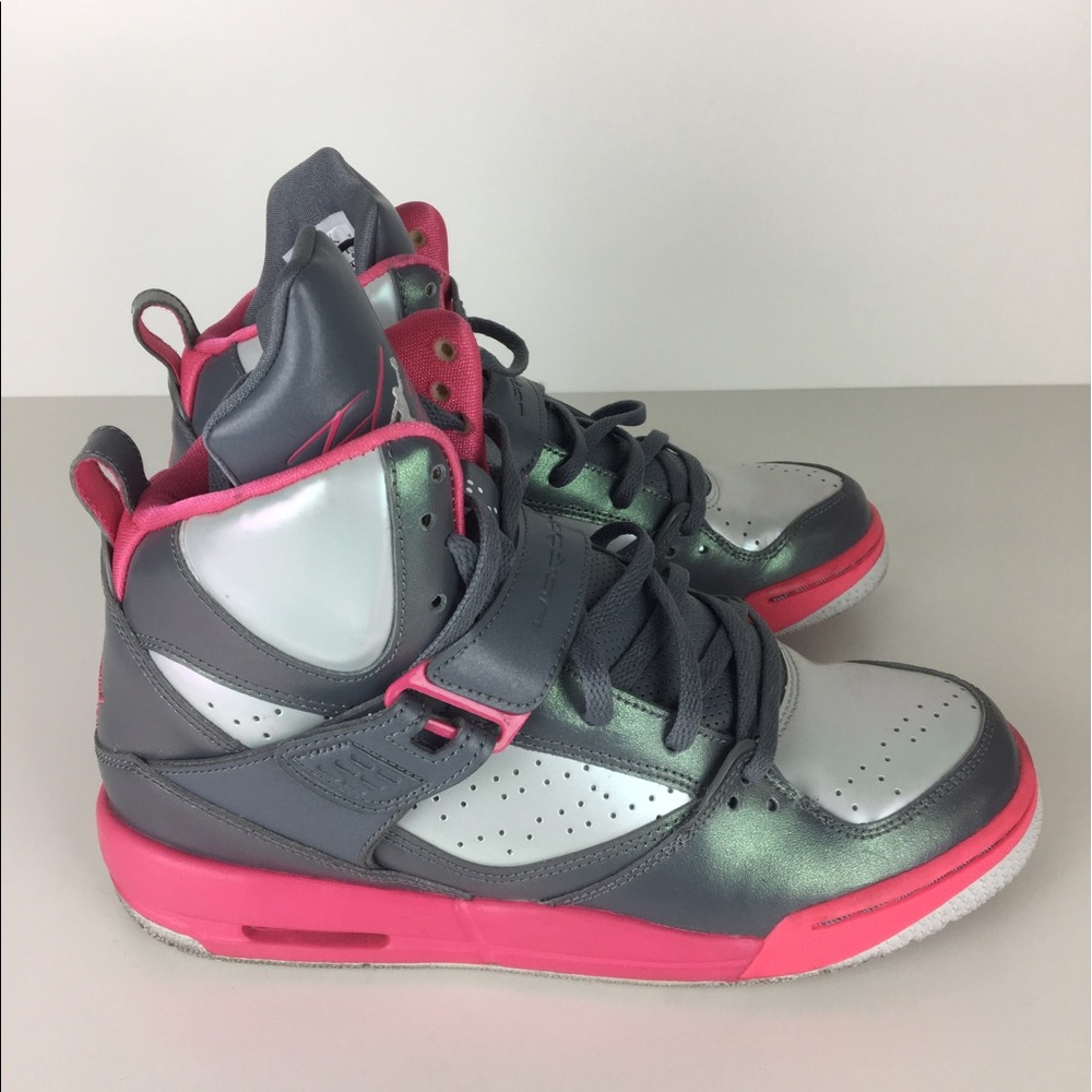 Nike Air Jordan Flight High 45 - Pink Grey Youth 7