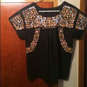 Madewell Embroidered Top
