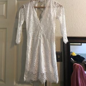 White lace dress