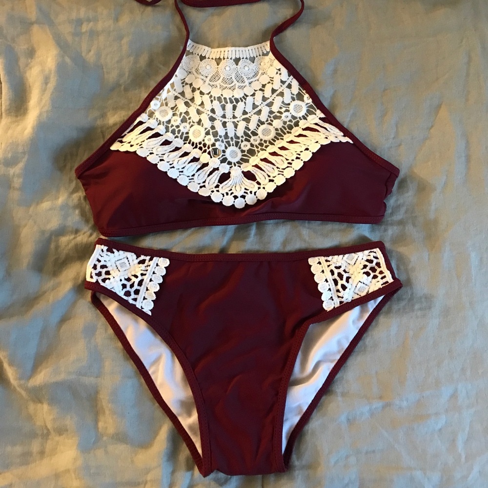 Brand new burgundy bikini