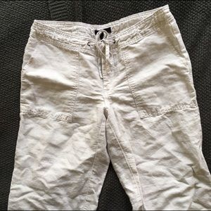 Super comfy zipper+drawstring linen pants