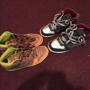 Two pairs of Dunks