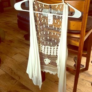 Light weight sleeveless cardigan