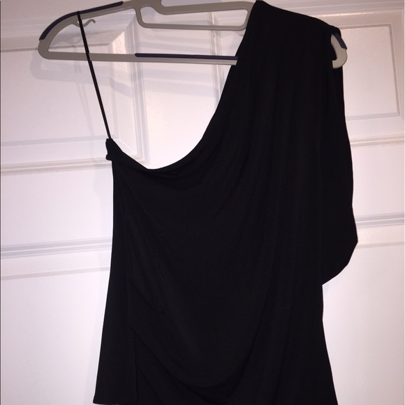 Express Ruched One Shoulder Top - Picture 3 of 3