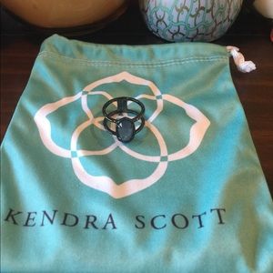 Kendra Scott ring with grey stone