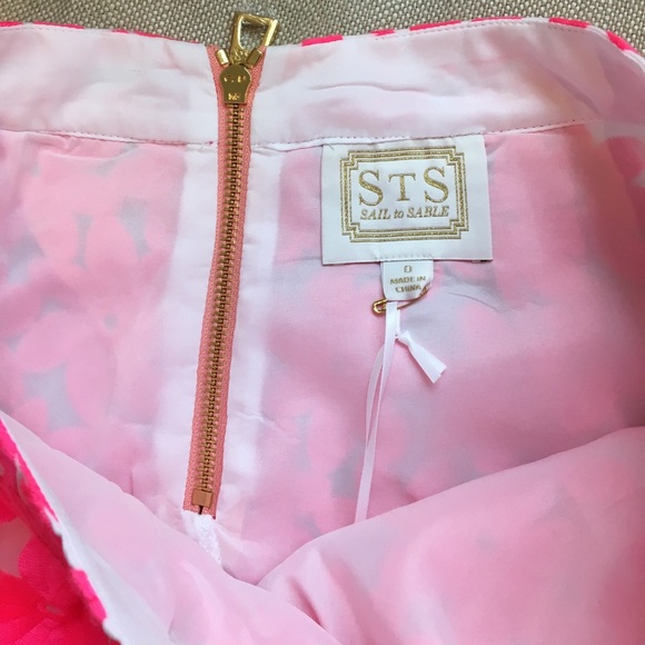 BNWT Sail to Sable pink flower organza skirt - Picture 5 of 5