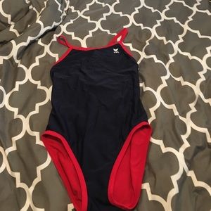 TYR reversible one piece practice suit.