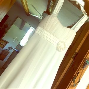 Beautiful white simple dress