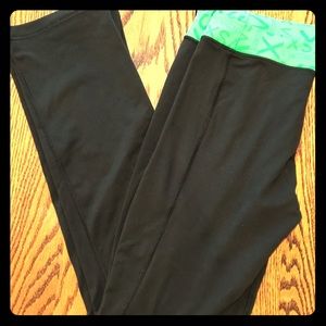 Victoria's Secret black yoga flared pants