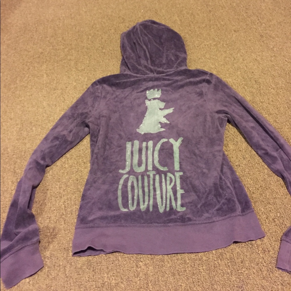 Purple juicy couture zip up