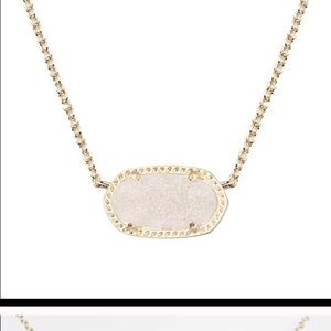 ISO- iridescent drusy elisa necklace gold