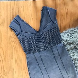 Free People bodycon dress with mesh details