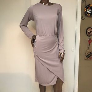 ASOS Curve Lavender Wrap Dress