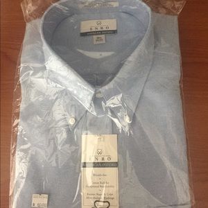 Men's long sleeve dress shirt.