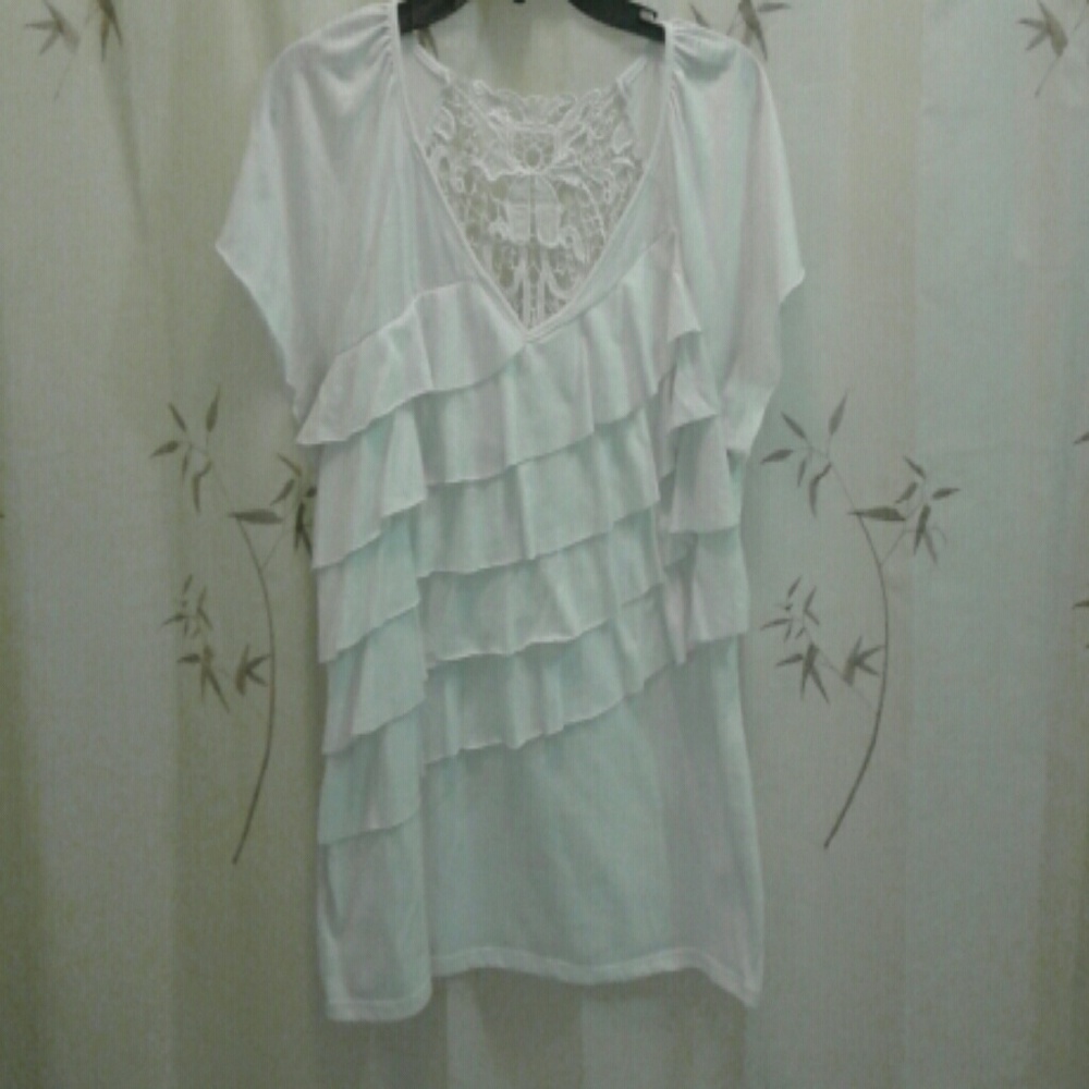 Cato white lace top