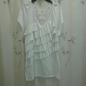 Cato white lace top