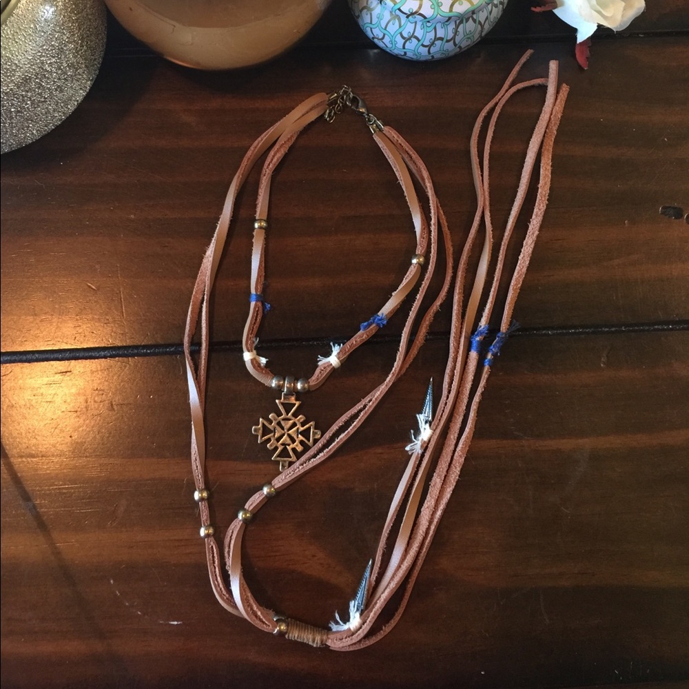 Free people choker and tassle