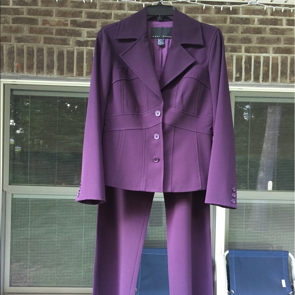 Yanzi Fugel PantSuit Deep Purple size Small
