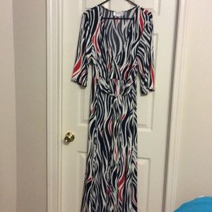 Maxi Zebra Dress