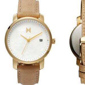 MVMT woman's leather strap 38mm designer watch