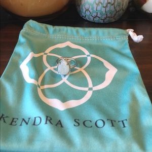 Iridescent drusy ring