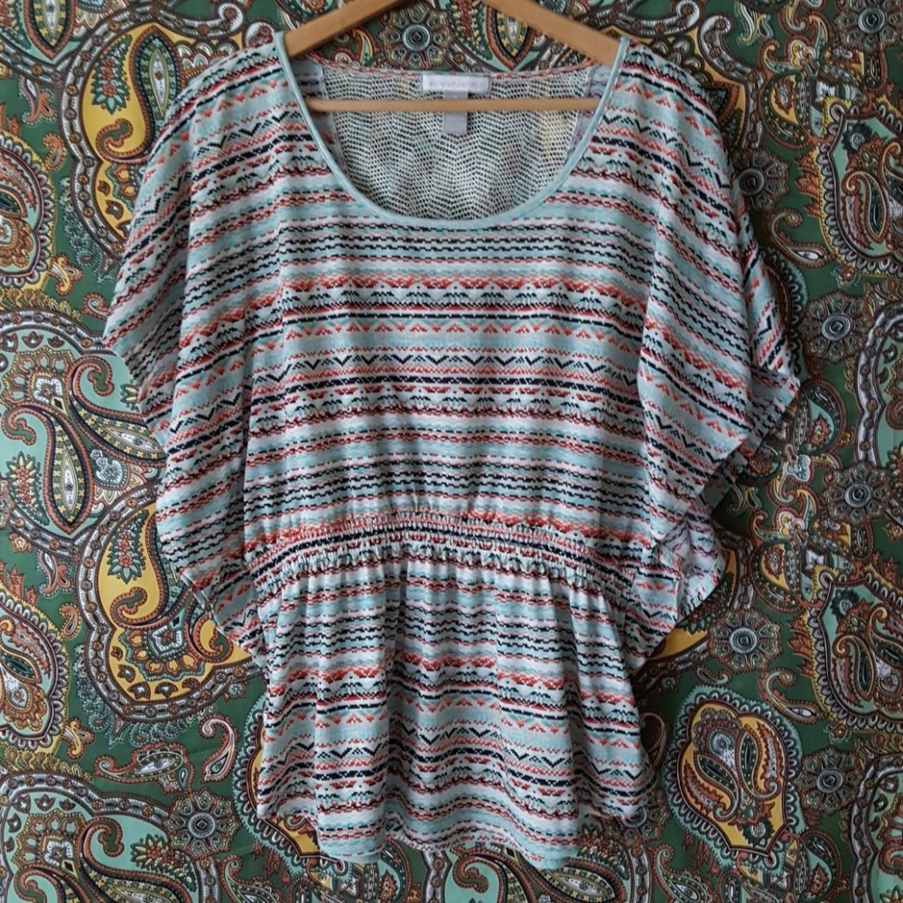 Aztec Print Top