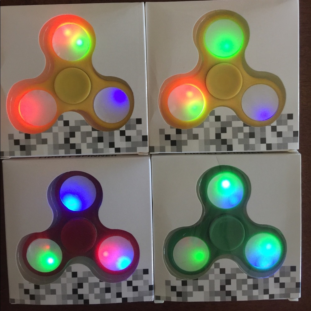 Led fidget spinners