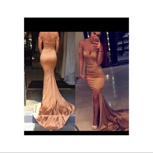 Gold prom dress !
