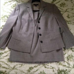 Ann Taylor light brown suit.